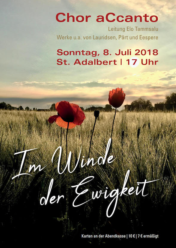 Konzertplakat: Im Winde der Ewigkeit