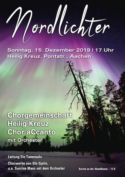 Konzertplakat Nordlichter