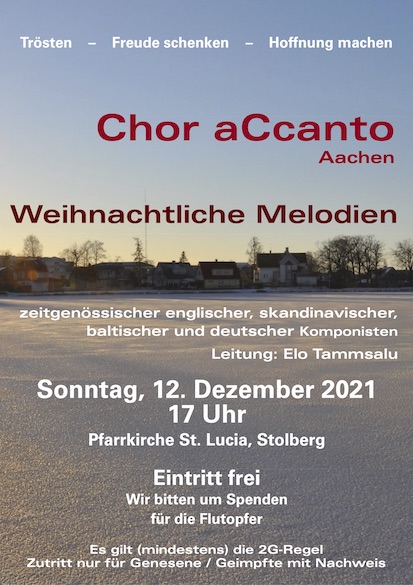 Konzertplakat: Weihnachtliche Melodien