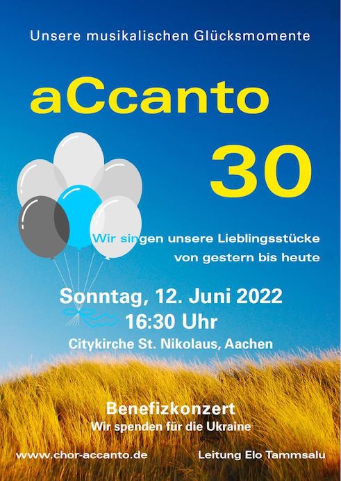 Konzertplakat: aCcanto 30