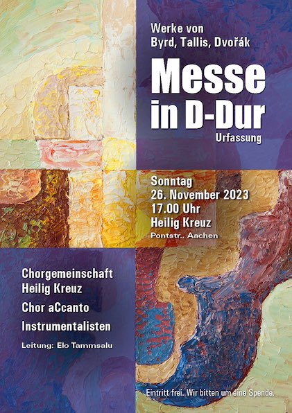 Plakat zur Messe in D