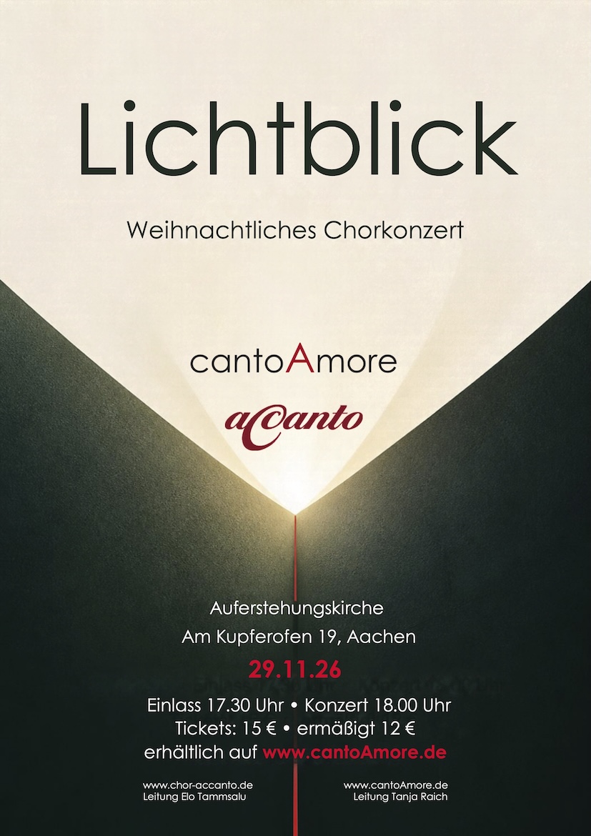 Konzertplakat zum Konzert „Lichtblick“